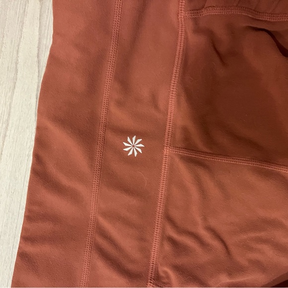 Athleta Moto style leggings in a orange brown color - Picture 4 of 7